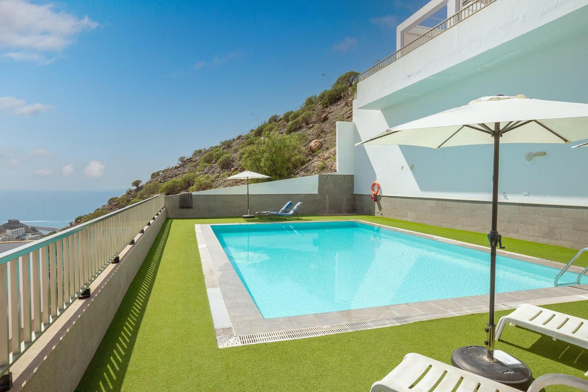 Exclusivo Africansunrise De 2 Hab Con Piscina Y Terraza En Amadores * Mogán